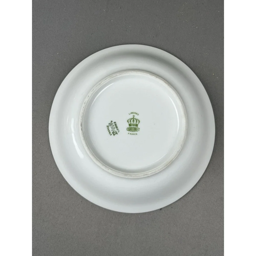 Antique B Moem Limoges France Coronet Bowl Floral c1900‎